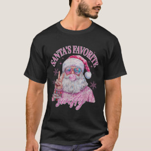 Santa's Favourite Swifty Merry Christmas Groovy Xm T-Shirt