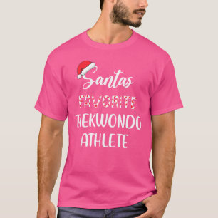 Santa's Favourite Taekwondo Athlete Christmas Taek T-Shirt
