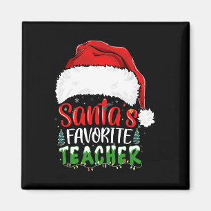 Santa's Favourite Teacher Fun Christmas Teacher  Magnet