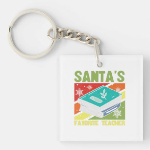 Santa's Favourite Teacher Keychain