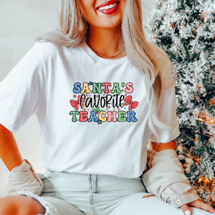 Santa's Favourite Teacher T-Shirt