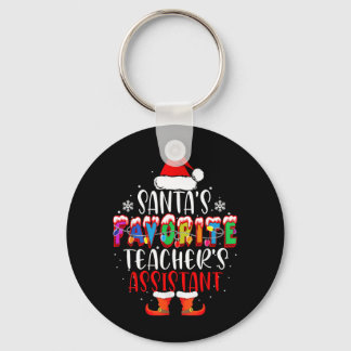 Santas Favourite Teachers Istant Funny Christmas Keychain