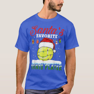 Santas Favourite Tennis Player Christmas Tennis  T-Shirt