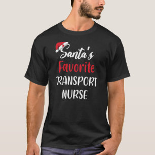 Santas Favourite Transport Nurse Christmas T-Shirt