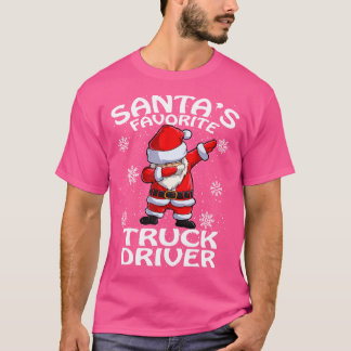 Santas Favourite Truck Driver Christmas 2 T-Shirt
