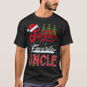 Santa's Favourite Uncle Family Matching Group Chri T-Shirt