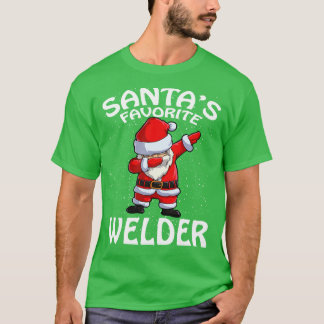 Santas Favourite Welder Christmas T-Shirt