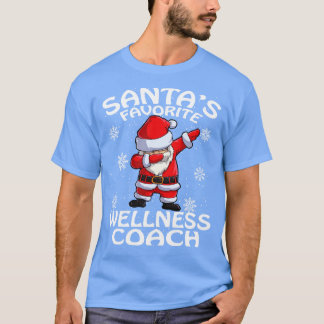 Santas Favourite Wellness Coach Christmas T-Shirt