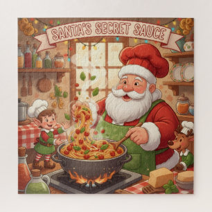 Santa's Festive Christmas Chef Jigsaw Puzzle