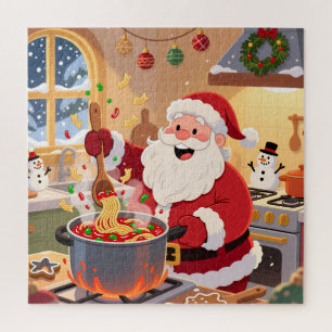Santa's Festive Christmas Chef Jigsaw Puzzle
