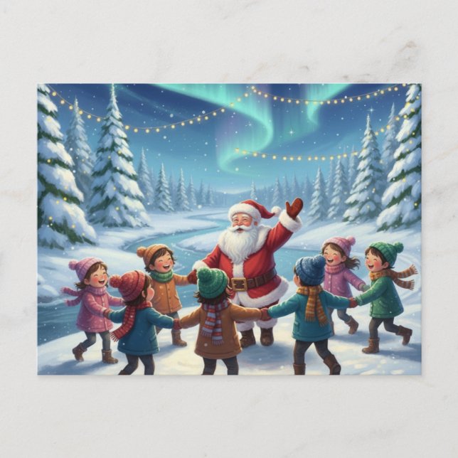 Santa's Forest joy Postcard (Front)
