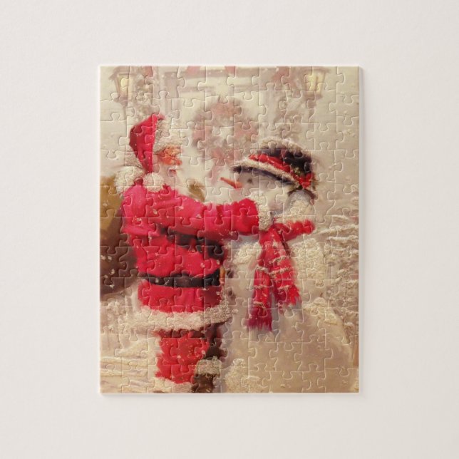  Santa's Frosty Christmas Jigsaw Puzzle (Vertical)