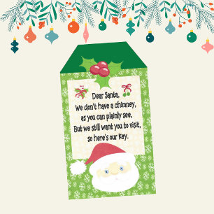 Santa's Fun Christmas Magic Key for Kids Gift Tags