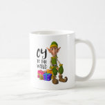 Santa's Funny Elf Christmas Coffee Mug<br><div class="desc">A bit of Jewish humour with Santa's funny elf wishing all "OY to the World". A fun coffee mug for the Christmas and Hanukkah season.</div>