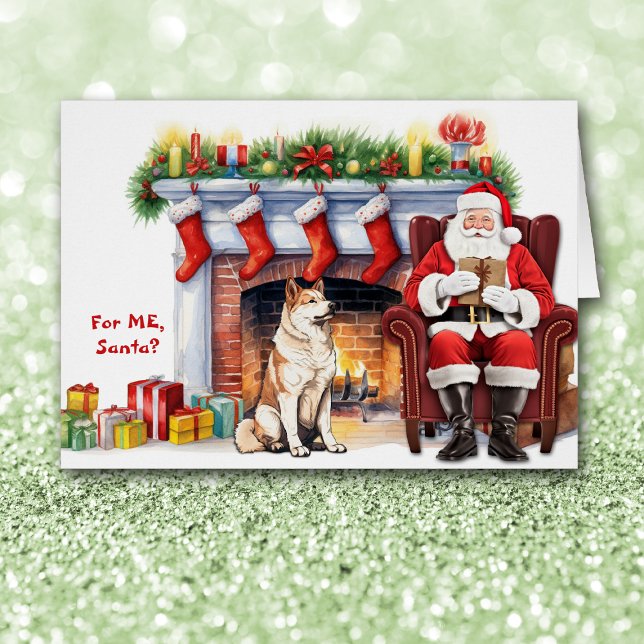 Santa's Gift Akita Dog Christmas (Creator Uploaded)