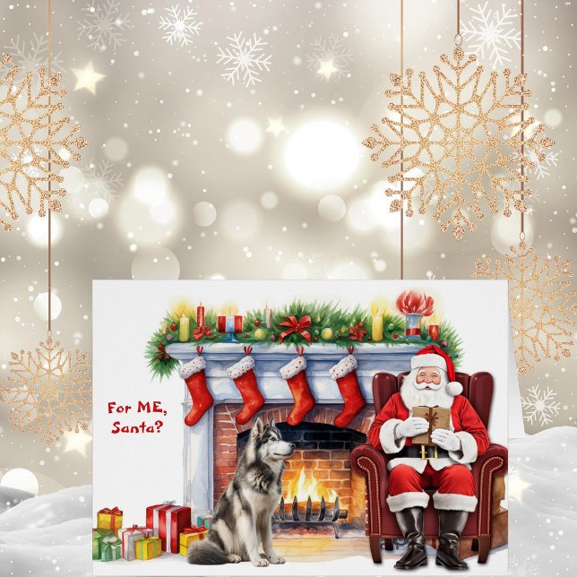 Santa's Gift Alaskan Malamute Dog Holiday (Creator Uploaded)