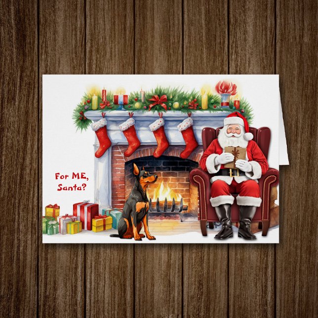 Santa's Gift Doberman Pinscher Dog Christmas (Creator Uploaded)