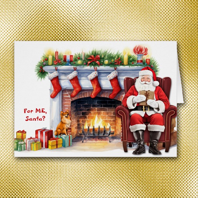 Santa's Gift Pomeranian Dog Christmas (Creator Uploaded)