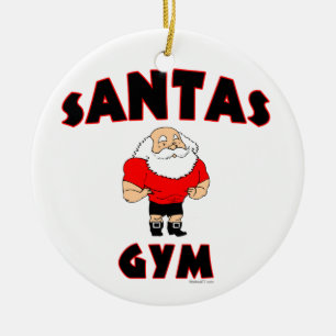 Santas Gym Custom Ornaments