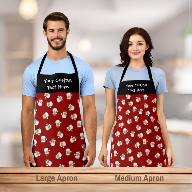 Santa's Head Pattern Apron (Creator Uploaded)