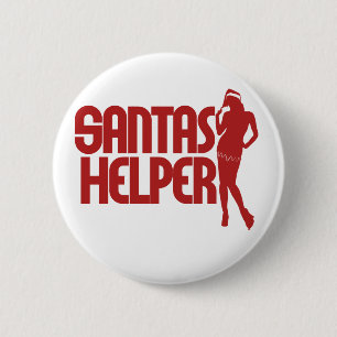 Santa's Helper 2 Inch Round Button