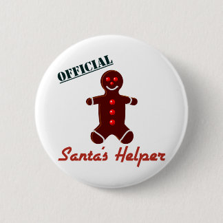 Santa's Helper 2 Inch Round Button