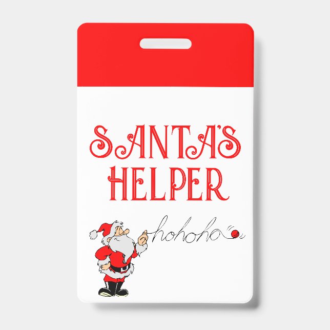 Santa's Helper Badge (Front)