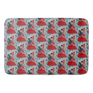 Santa's Helper Christmas Bath Mat