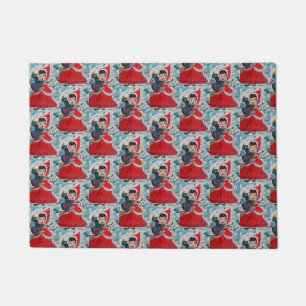 Santa's Helper Christmas Doormat