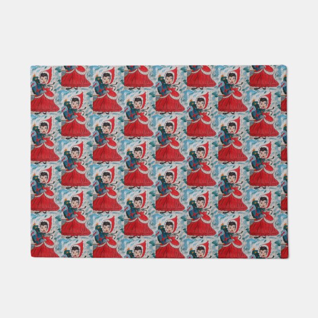 Santa's Helper Christmas  Doormat (Front)