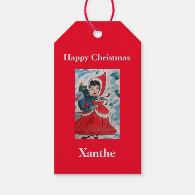 Santa's Helper Christmas Gift Tags (Front)