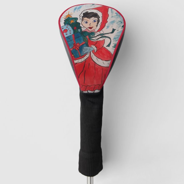 Santa's Helper Christmas  Golf Head Cover (Front)