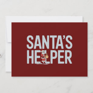 Santa's Helper Christmas Holiday Card