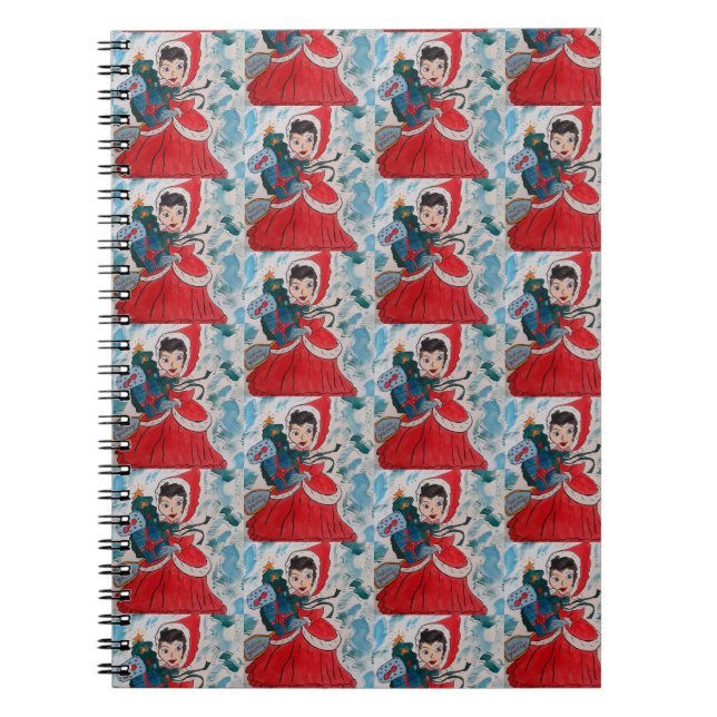 Santa's Helper Christmas Spiral Notebook (Front)