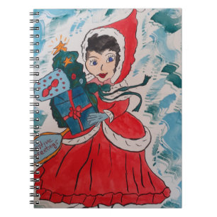 Santa's Helper Christmas Spiral Notebook