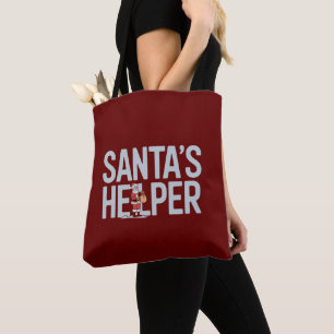 Santa's Helper Christmas Tote Bag