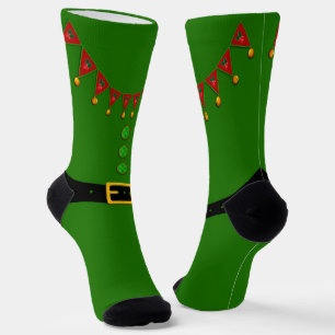 Santa's Helper Elf Christmas Socks