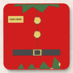 Santa's helper elf coaster
