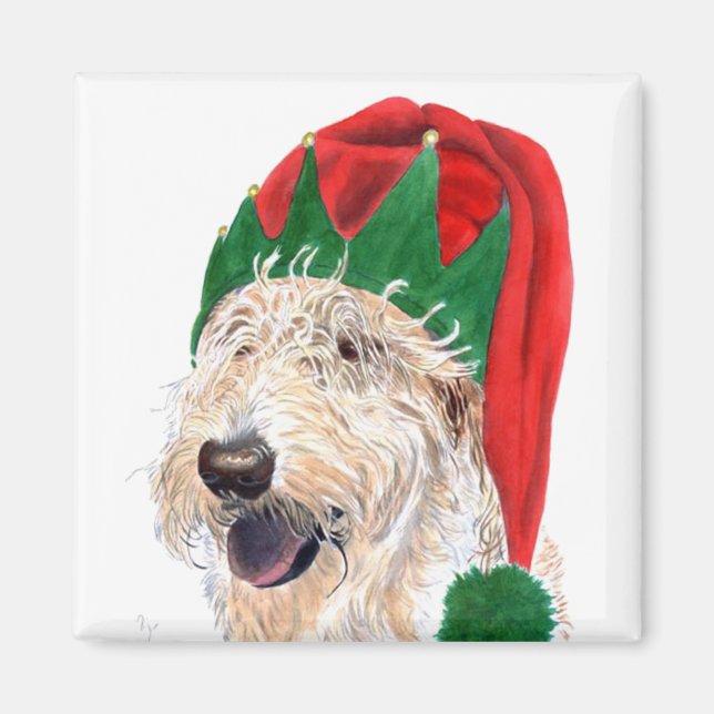 Santas Helper Labradoodle Magnet (Front)