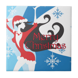 Santa's Helper - Merry Christmas Tile