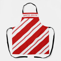 Santa's Helper Red White Stripes Christmas