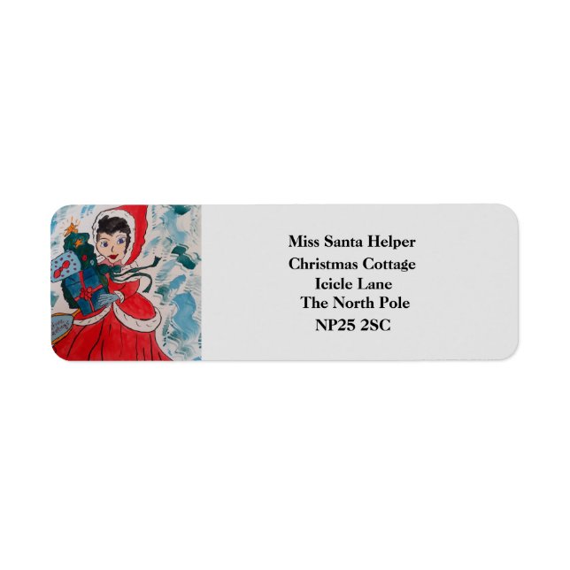 Santa's Helper Return Address Labels (Front)