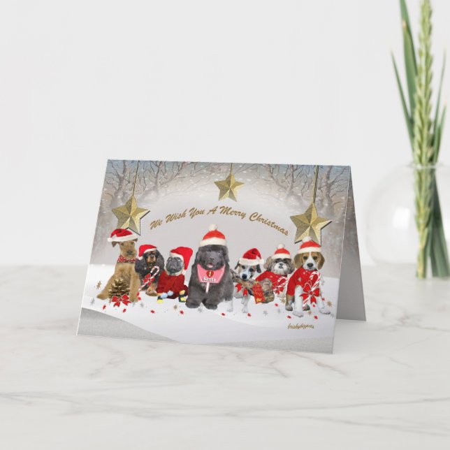 Santa's Helpers A Merry Christmas Card (Front)