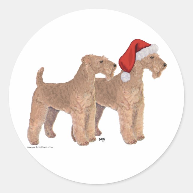 Santa's Helpers Classic Round Sticker (Front)