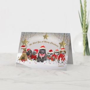 Santa's Helpers Enjoy Holiday Card