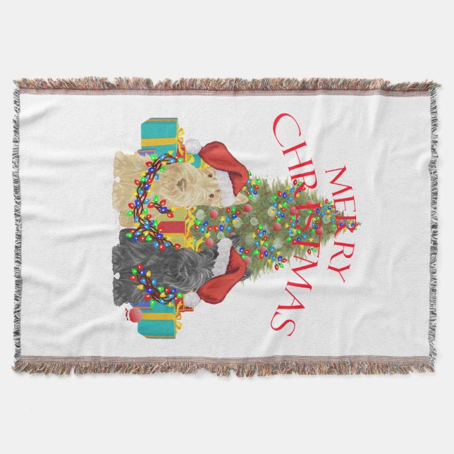 Santa's Helpers Throw Blanket (Front)