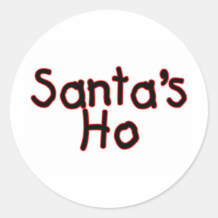 Santas Ho Classic Round Sticker