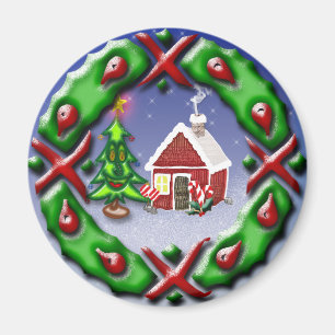 Santas Home Magnet