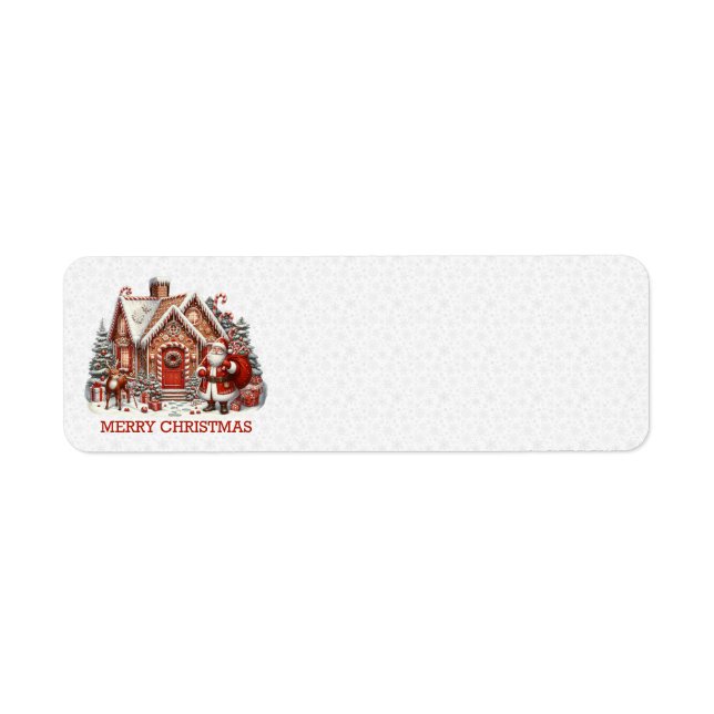 Santa's House Address Labels (Front)
