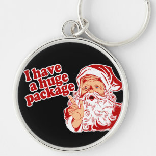 Santas Huge Package Keychain